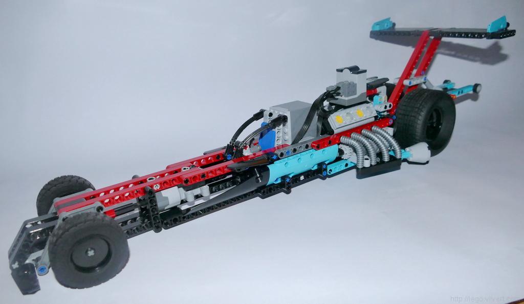 B – Supercharged Dragster – RC Lego